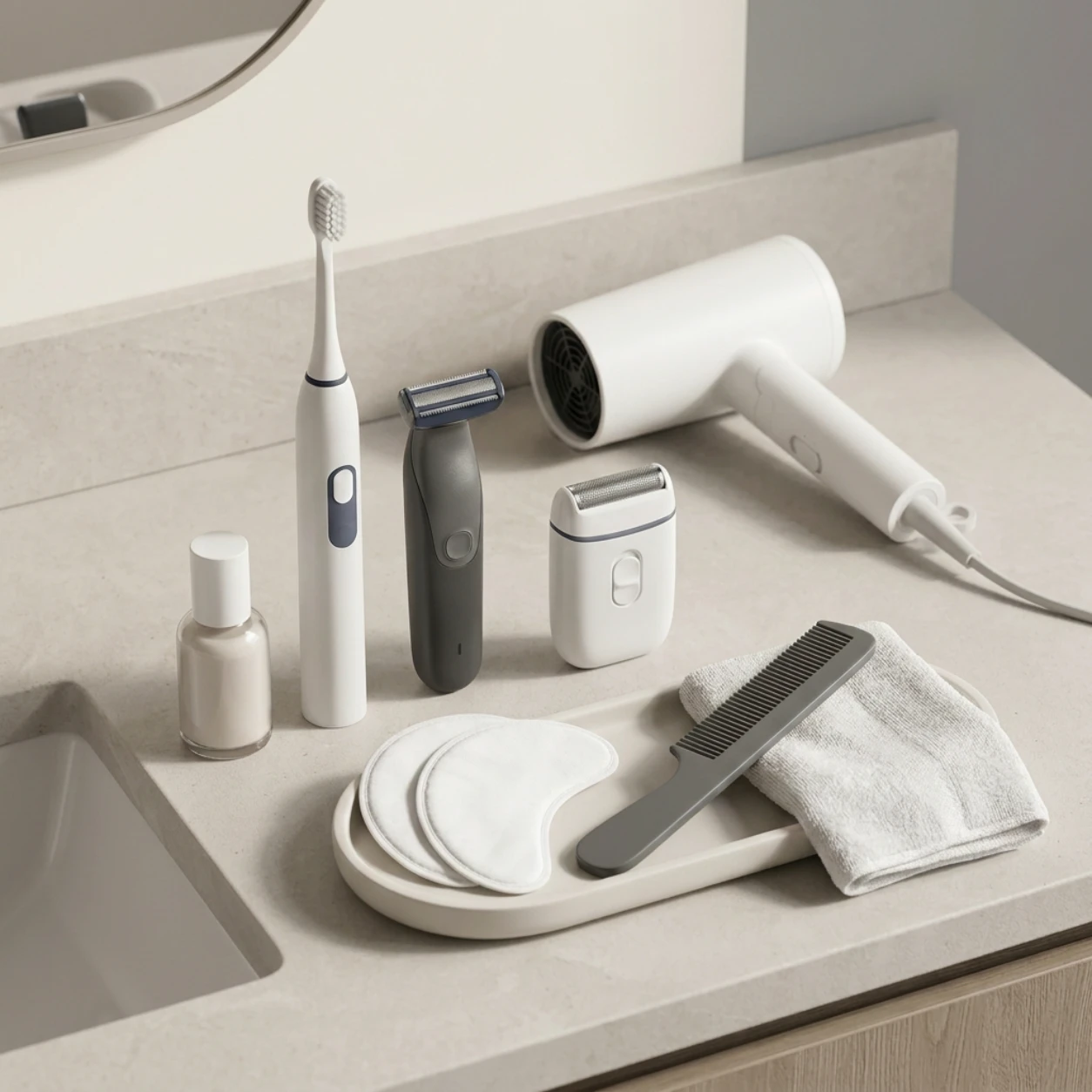 Personal care products including grooming and oral-care essentials